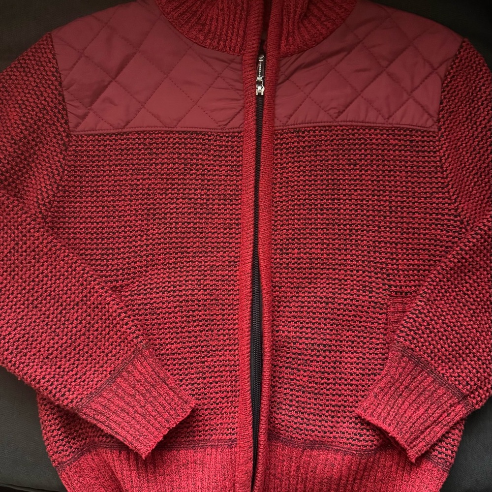 Kids Quilted Zip-Up Sweater